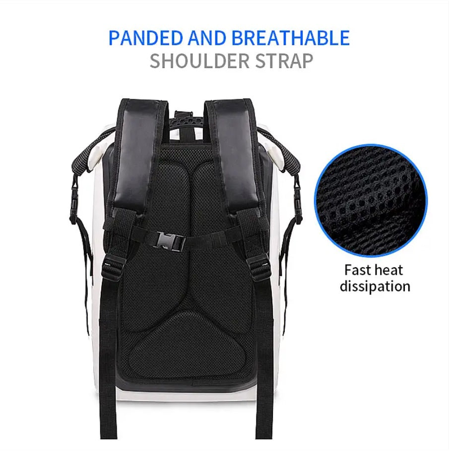 Waterproof 30L Laptop Backpack Dry Bag Rain & Motorcycle Use